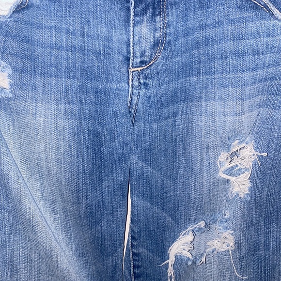 ABERCROMBIE & FITCH A&F VTG Y2K Perfect Stretch Distressed Low Rise Jeans 2/W26 - Picture 6 of 10